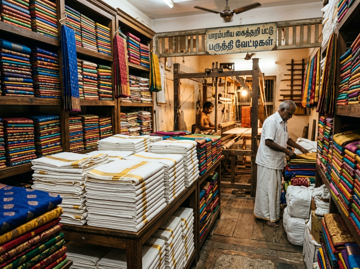 Authentic Tamil Nadu Handlooms Wholesale